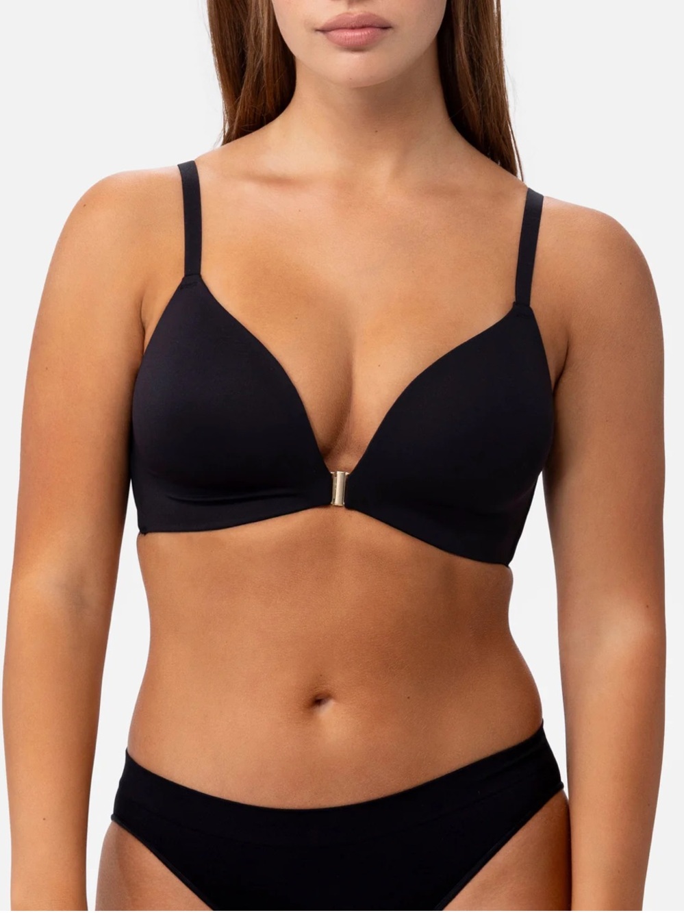 Underoutfit The Front and Back Closure Bra Black Size XL  NWT